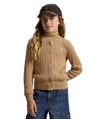 Ralph Lauren - Girls' Mini Cable Cotton Cardigan - Big Kid
