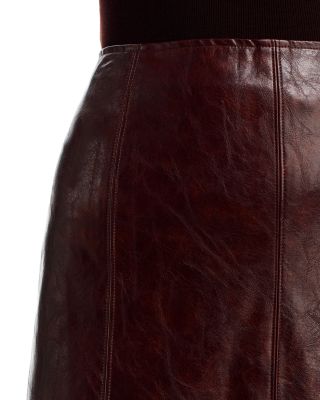 Valor of Venus Faux Leather Midi Skirt