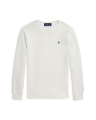 Boys' Waffle Knit Cotton Long Sleeve Tee - Little Kid