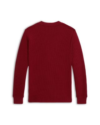 Boys' Waffle Knit Cotton Long Sleeve Tee - Little Kid