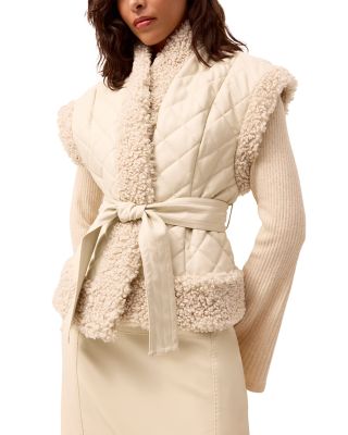 Beatrice Fleece Trim Vest