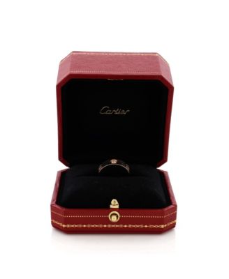  Love 3 Diamonds Band Ring 18K Rose Gold with Diamonds