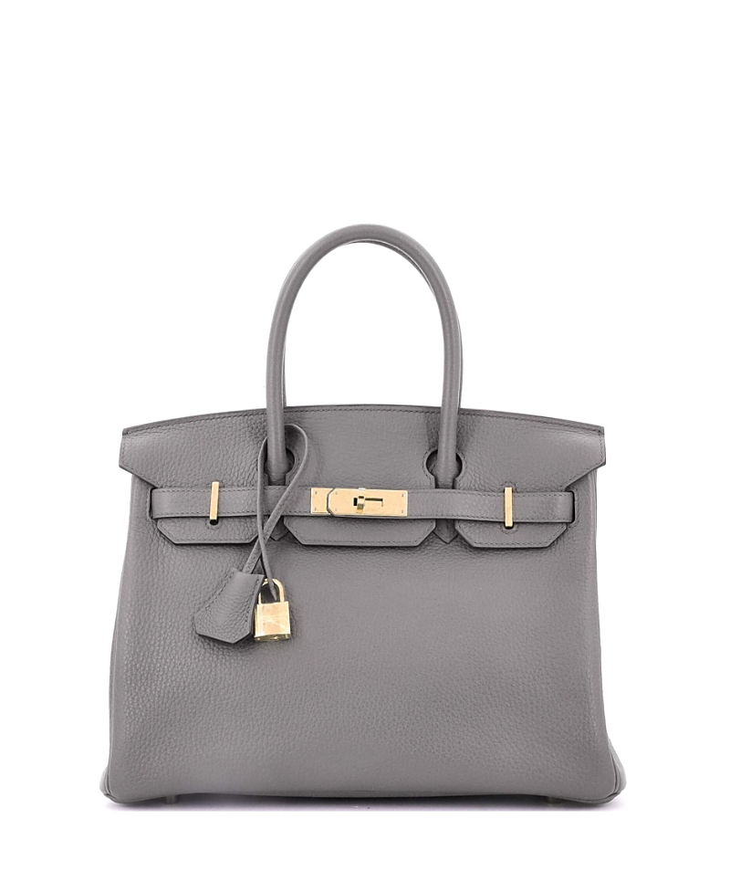 Pre-owned Pre-owned Hermes Hermes Birkin 30 Handbag Grey Togo With Gold Hardware In Gray