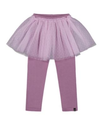 Girls' Leggings with Tulle Skirt - Little Kid