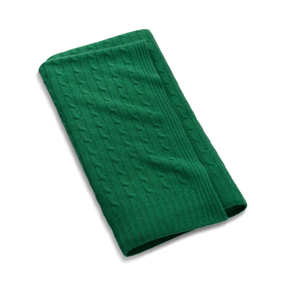 Cable Cashmere Throw Blanket