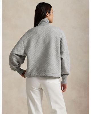 Quilted Half Zip Pullover