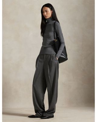 Stretch Blend Turtleneck Sweater