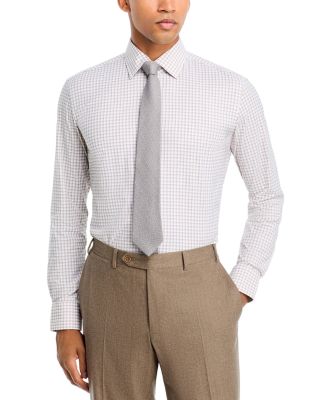 Performance Stretch Check Slim Fit Dress Shirt