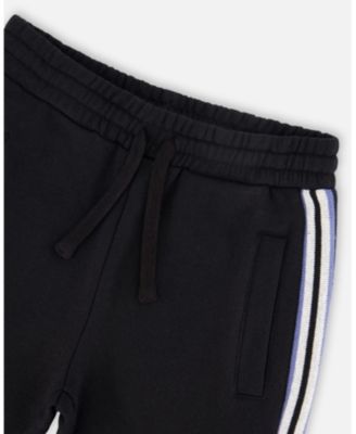 Boys' Fleece Sweatpants with Side Stripes - Little Kid
