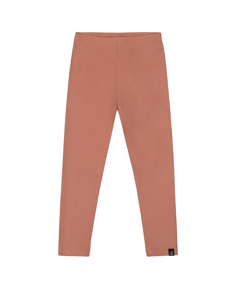 Deux Par Deux Super Soft Ribbed Leggings In Orange
