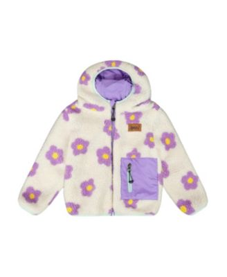 Girls' Reversible Mid-Season Sherpa Jacket - Big Kid