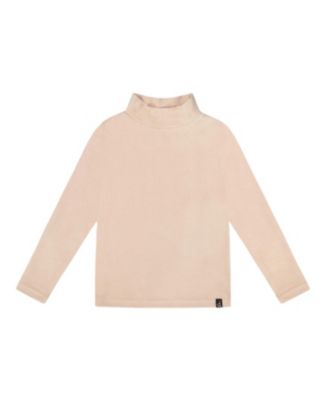  Girls' Super Soft Ribbed Mock Neck Top - Big Kid