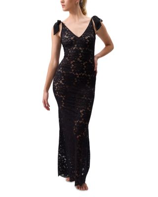 Amour Stretch Lace Floor Length Gown - Exclusive