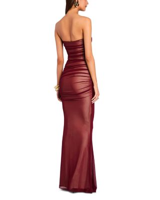 Quintessa Strapless Mesh Dress