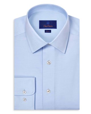 Slim Fit Solid Stretch Twill Dress Shirt