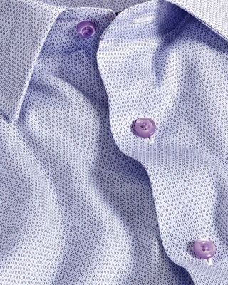 Slim Fit Micro Print Dress Shirt