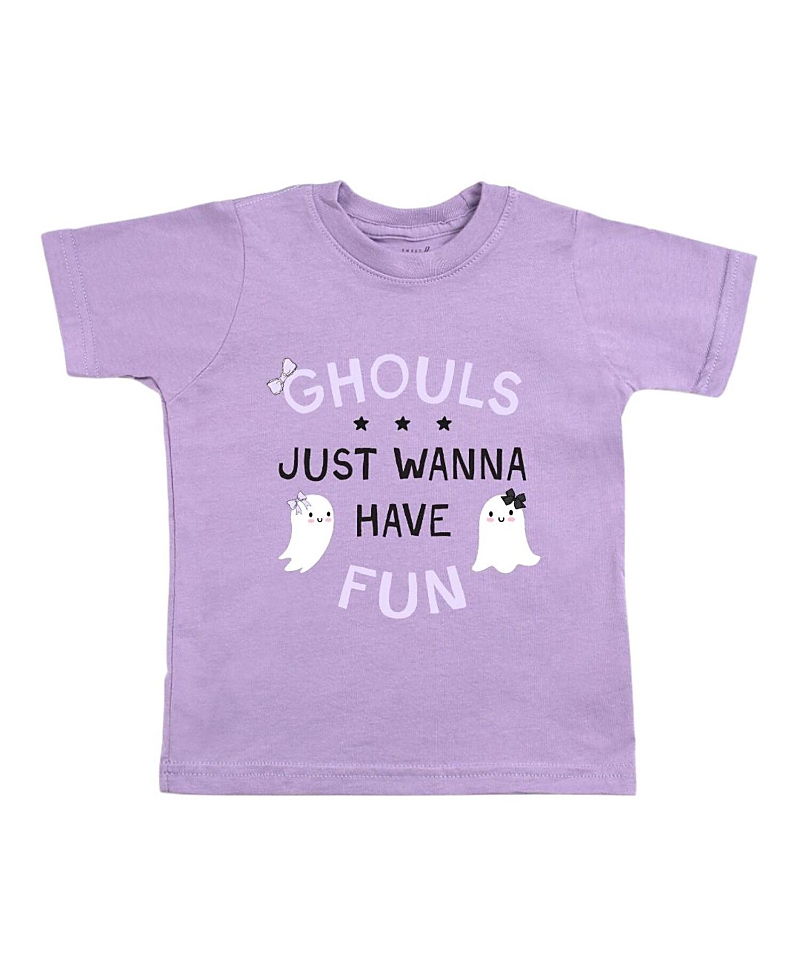 Sweet Wink Girls' Ghouls Just Wanna Have Fun Halloween Short Sleeve T-Shirt - Little Kid, Big Kid