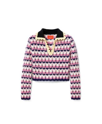 La Doublej Long Sleeves Picket Polo Shirt Multicolor