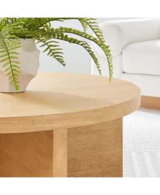 Silas Round Wood Coffee Table