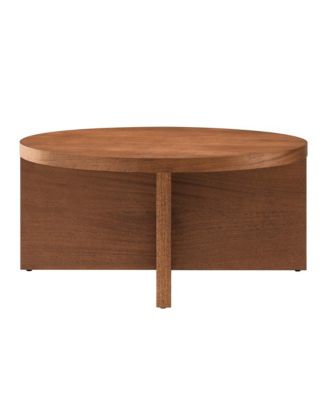 Silas Round Wood Coffee Table