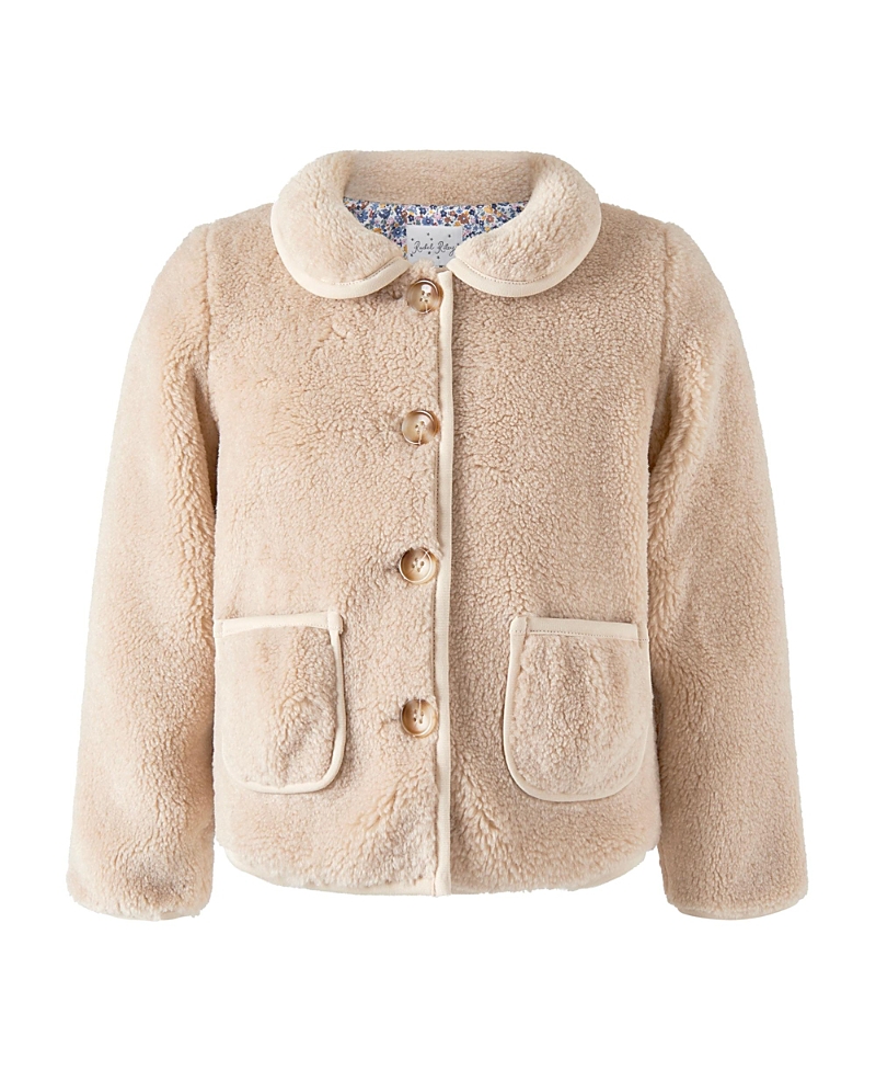 Rachel Riley Unisex Shearling Jacket In Neutral
