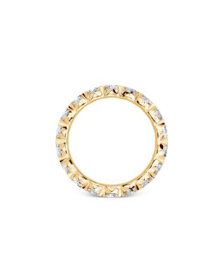 Diamond Oval Cut Eternity Band in 14K Yellow Gold, 2.0 tcw