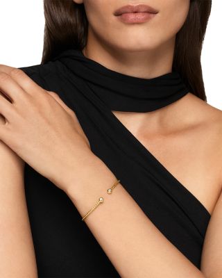 Petite Modern Renaissance&reg; Cablespira&reg; Bracelet in 18K Yellow Gold with Diamonds, 2.6mm