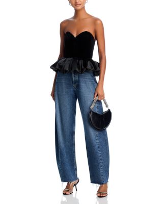 Strapless Velvet Top - Exclusive