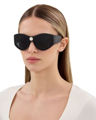 Crystal Geometric Sunglasses, 58mm