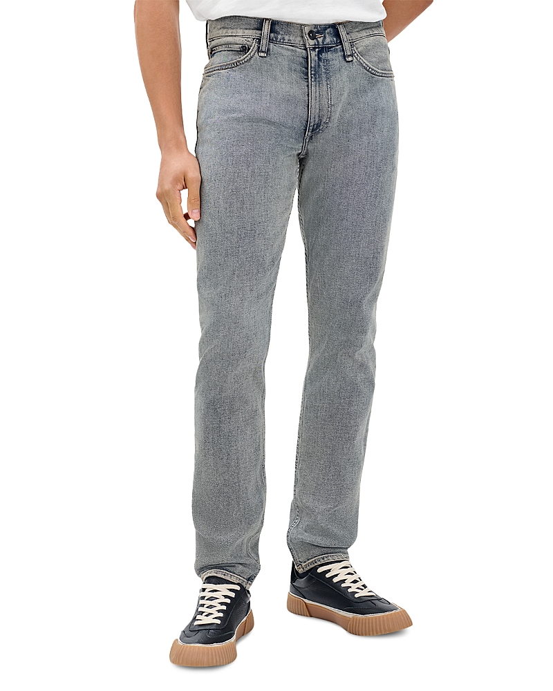 Rag & Bone Slim Fit 2 Authentic Stretch Jeans In Infuse Vintage Blue In Gray