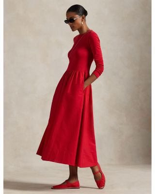 Cotton Long Sleeve Dress