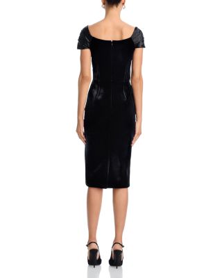 Wrap Neckline Cocktail Dress