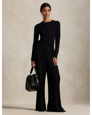 Mini Cable Wide Leg Pant