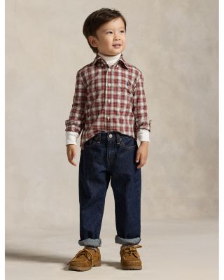 Boys' Plaid Cotton Poplin Shirt - Little Kid