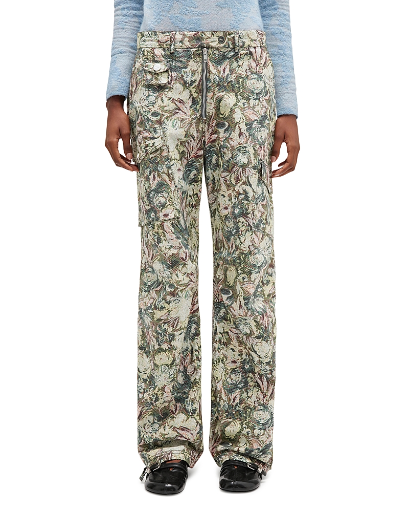 Ganni Printed Cargo Pants