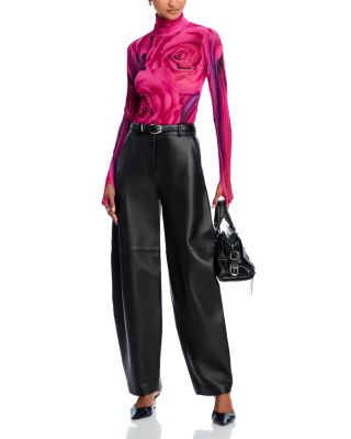 Zadie Floral Print Mesh Top