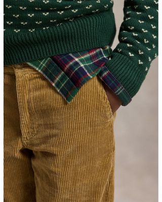 Boys' Straight Fit Cotton Corduroy Pants - Big Kid