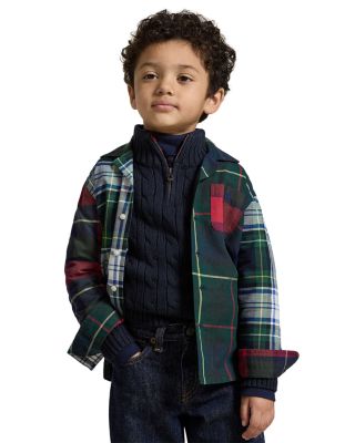 Boys' Plaid Cotton Oxford Fun Shirt - Little Kid