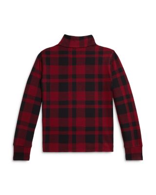 Boys' Plaid Cotton Interlock Pullover - Little Kid