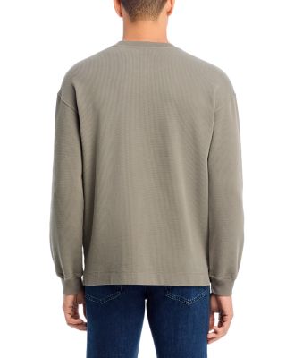 Cotton Waffle Textured Long Sleeve Tee