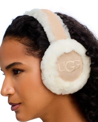 UGG イヤーマフSheepskin Embroidery Earmuff UGG Women's Sheepskin Embroidery Earmuff in Black, O/S