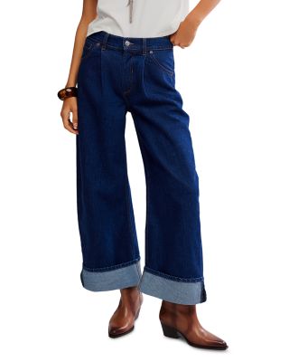 Alia High Rise Wide Leg Jeans in Hawthorne