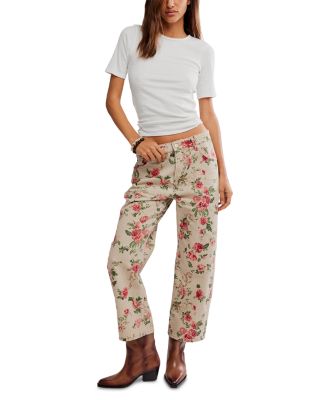 We The Free Deep Trance Mid Rise Printed Jeans in Wallpaper