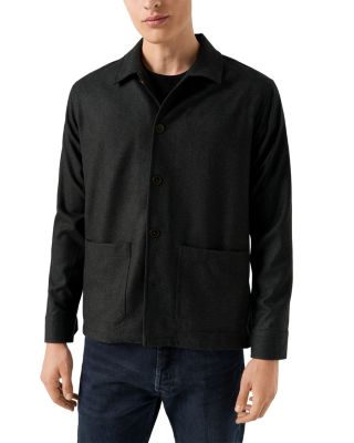 Herringbone Cashmere Chore Jacket