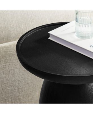 Holloway Round Wood Side Table