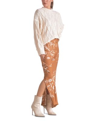 Cable Knit Crewneck Sweater