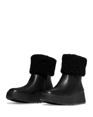 Women's F-MODE Shearling Collar Boots