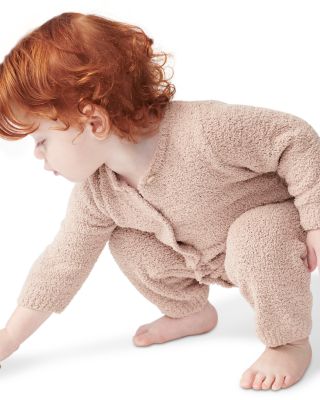 Unisex Fuzzy Long Sleeve Jumpsuit - Baby