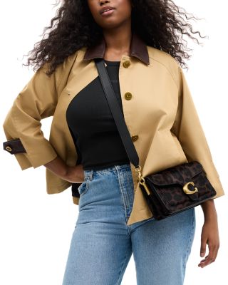 Tabby Shoulder Bag 26  in Leopard Print Calf Hair