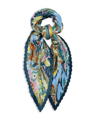 Crazy Paisley Pleated Diamond Scarf